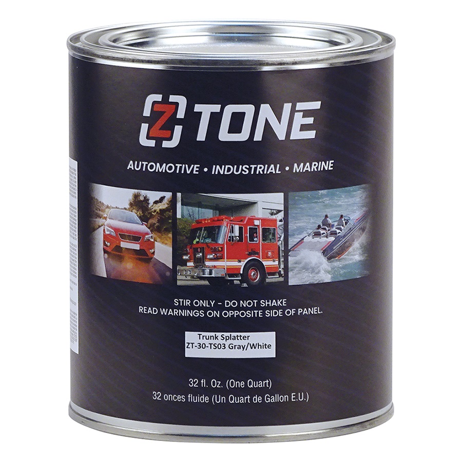 Z Tone Trunk Splatter Paint - Gray/White, Qt